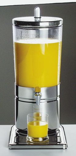 [506870] RVS Sapdispenser met SAN container en koelelementen 6.0 liter 23.0x35.0x52.0cm Top Fresh-CA