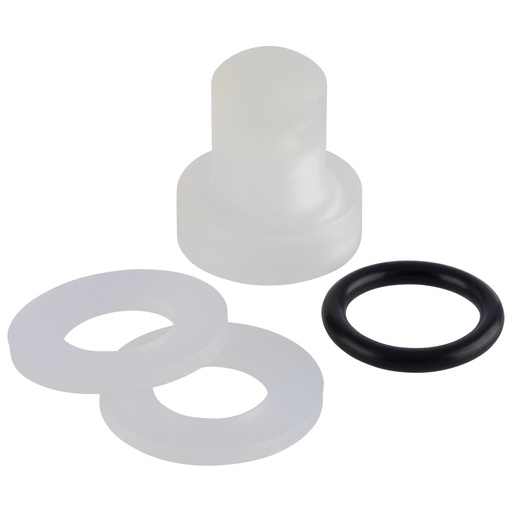 [506879] Reinigingsset voor druppelvrije kraan drankdispenser met 1 afdichting en 2 afdichtingsringen 14.5x13.5x0.3cm model 10807 transparant