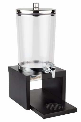 [506899] Sapdispenser met brug 31.0x20.0x43.0cm 4.0 liter wengé look rvs SAN kunststof met 2 koelelementen