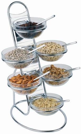 [506931] Buffet Etagère 4-Laags 30.0x30.0x48.0cm Verchroomd Metaal Arcoroc