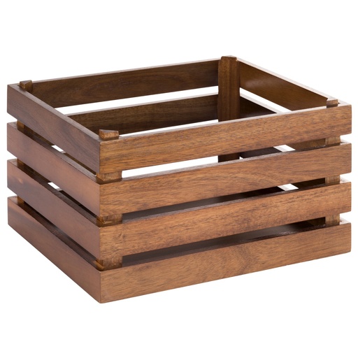 [506956] Acaciahouten box geschikt voor GN 1/2 35.0x29.0x20.0cm Superbox