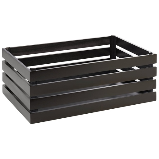 [506957] Acaciahouten box geschikt voor GN 1/1 55.5x35.0x20.0cm Superbox zwart