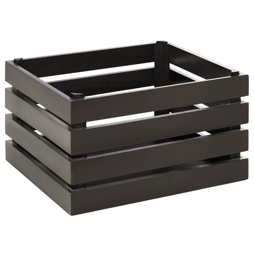 [506958] Acaciahouten Box GN 1/2 35.0x29.0x20.0cm Superbox zwart