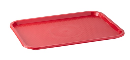 [507060] Fastfood dienblad GN 1/1 53.0x32.5x2.0cm antislip stapelbaar rood polypropyleen