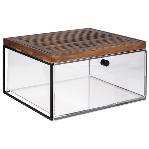 [507105] Ladeset voor brooddozen en snijplanken 35.4x32.5x20.0cm zwart