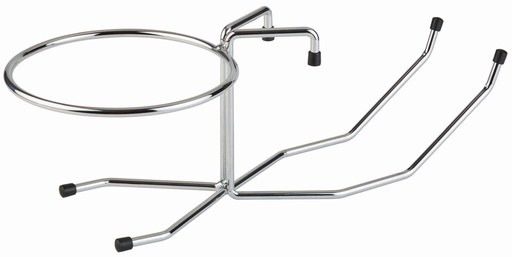 [507121] Tafelhouder voor champagnekoeler 49.0x20.0x17.0cm met binnenring Ø 18.0 cm verchroomd draad