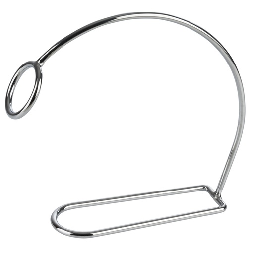 [507122] Wijnfleshouder 23.0x6.0x20.0cm verchroomd metaal