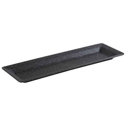 [507128] GN 2/4 aluminium bak 53.0x16.2x3.0cm Frostfire zwart zilver antiaanbaklaag