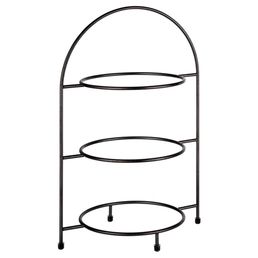 [507139] Industriële Metalen Etagère voor 3 Borden Ø 18.0cm 29.0x19.5x43.0cm Antraciet