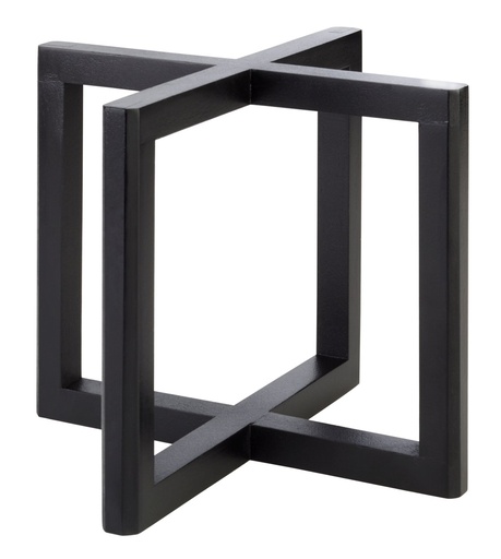 [507148] Buffetstandaard hout 20.0x20.0x17.5cm zwart