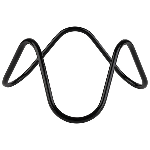 [507155] Buffetstandaard met antislipcoating golfdesign zwart 20.0x20.0x9.5cm metaal en pvc 