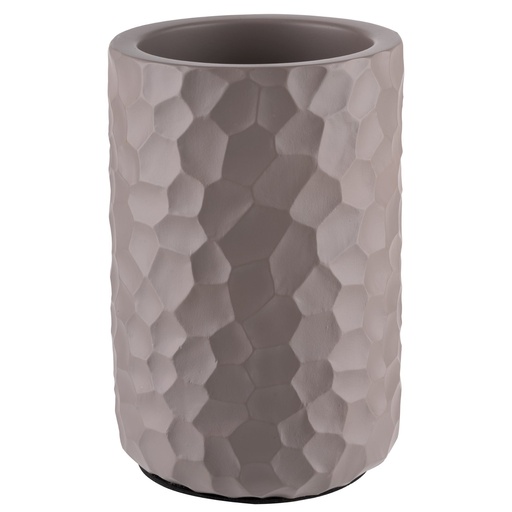 [507203] Flessenkoeler 12.0x12.0x19.0cm Betongrijs met krasvrije onderzijde en binnenmaat Ø10.0cm