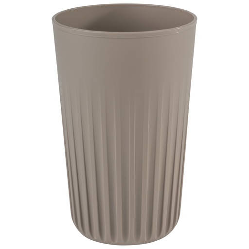 [507226] Herbruikbare To-go Beker 400.0ml 8.5x8.5x13.5cm Mokka met Inkepingrand zonder Deksel Polypropyleen