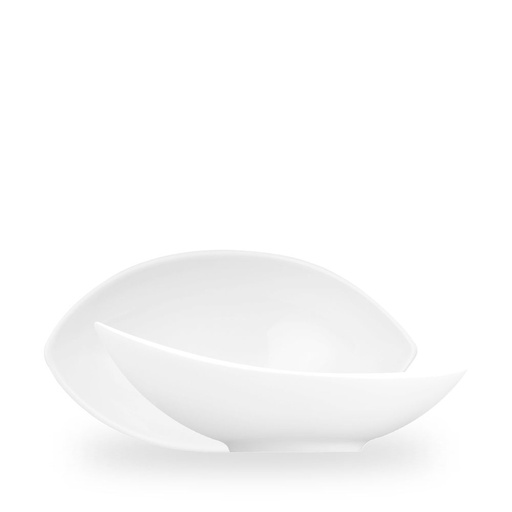 [507557] Schaal ovaal 29.3cm 65.3cl Tear Dishes Alchemy Balance White Churchill