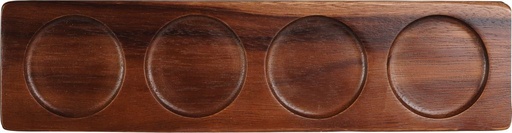 [507814] Schaal rechthoek 27.0cm x 9.0cm Warm acacia Wood Churchill