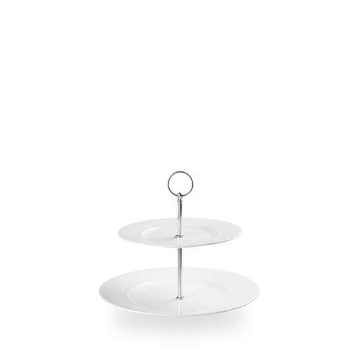 [507861] Schaal h 22.0cm Plate Towers Alc Ambience White Churchill