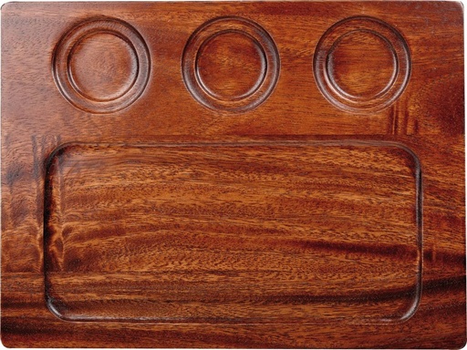 [507876] Schaal rechthoek 32.0cm x 24.0cm Warm Acacia Wood Churchill