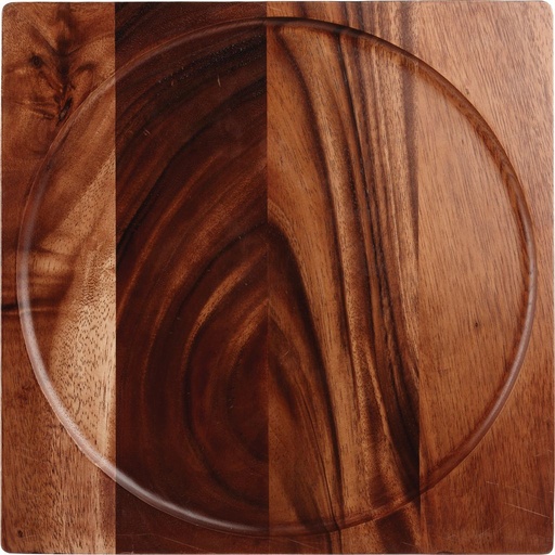 [507899] Schaal vierkant 30.0cm x 30.0cm Warm acacia wood Churchill