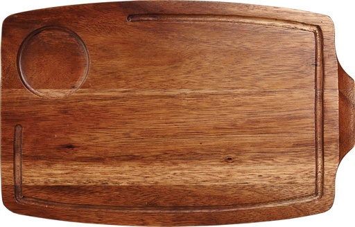 [508025] Schaal rechthoek 34.0cm x 22.0cm Warm Acacia Wood Churchill