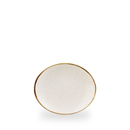 [508083] Bord coupe 19.2cm x 16.0cm Stonecast Barley White Churchill