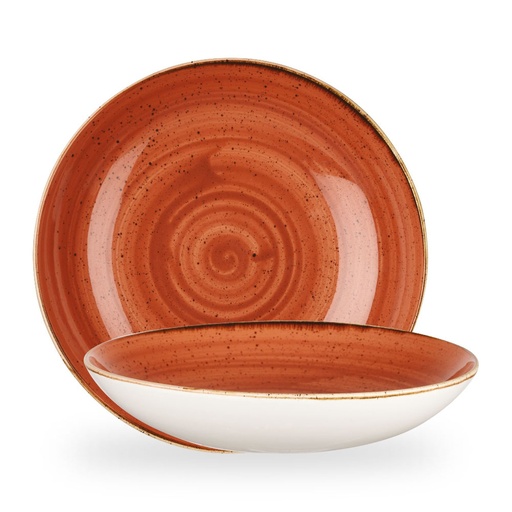[508102] Bord coupe diep 31.0cm 240.0cl Stonecast Spiced Orange Churchill