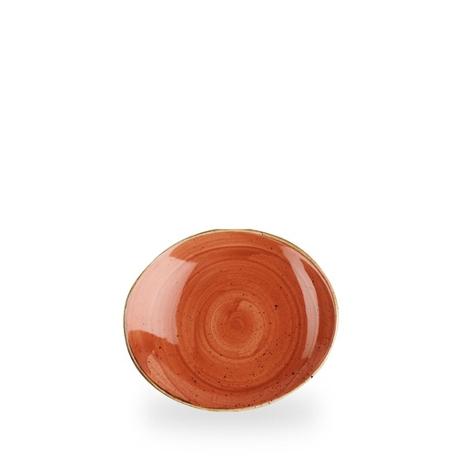[508118] Bord coupe 19.2cm x 16.0cm Stonecast Spiced Orange Churchill