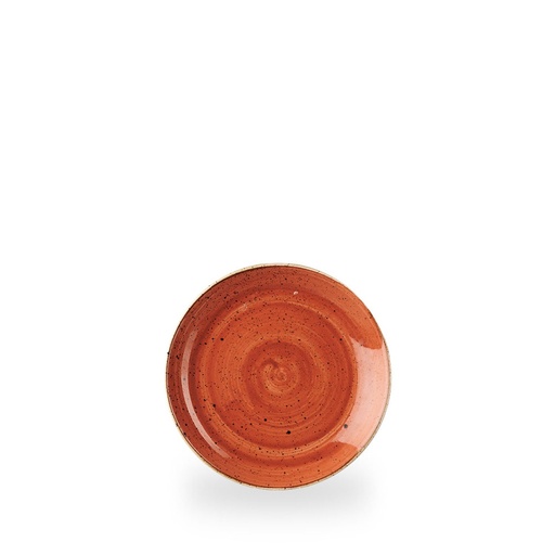 [508126] Bord coupe 16.5cm Stonecast spiced orange Churchill
