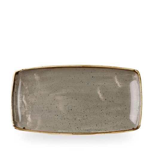 [508135] Schaal rechthoek 34.5cm x 18.5cm Stonecast Grey Churchill