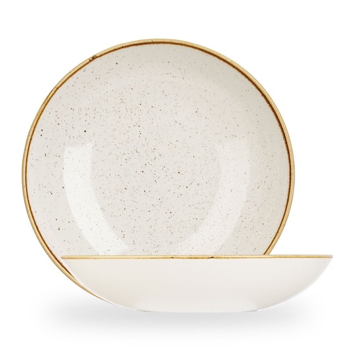 [508159] Bord coupe diep 31.0cm 240.0cl Stonecast Barley White Churchill