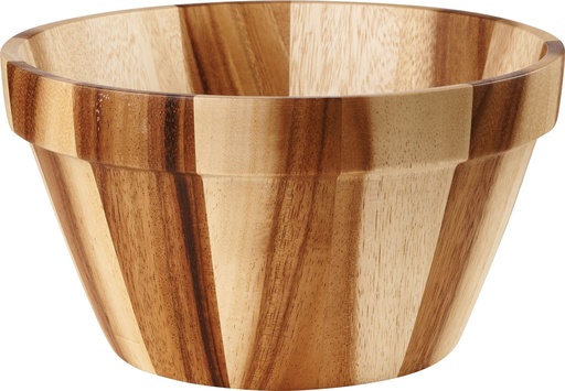 [508224] Kom 27.5cm h 15.0cm Natural Acacia Wood Churchill