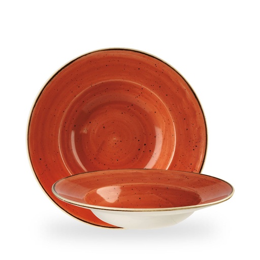 [508239] Bord diep 28.0cm 46.8cl Stonecast spiced orange Churchill