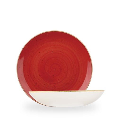 [508255] Bord coupe diep 24.8cm 113.6cl Stonecast Berry Red Churchill