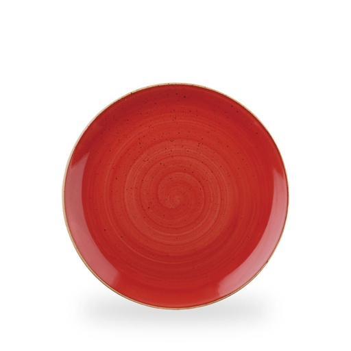 [508265] Bord coupe 26.0cm Stonecast berry red Churchill