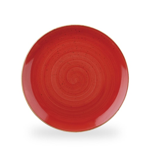 [508266] Bord coupe 28.8cm Stonecast berry red Churchill