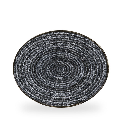 [508275] Bord coupe 31.7cm x 25.5cm Studio Prints Homespun Charcoal Black Churchill