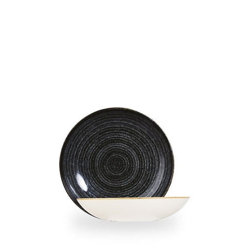 [508279] Bord coupe diep 18.2cm 46.8cl Studio Prints Homespun Charcoal Black Churchill