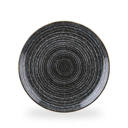 [508280] Bord coupe 28.8cm Studio Prints Homespun charcoal black Churchill