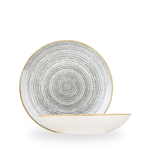 [508286] Bord coupe diep 24.8cm 113.6cl Studio Prints Homespun Stone Grey Churchill