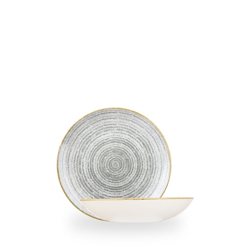 [508287] Bord coupe diep 18.2cm 42.6cl Studio Prints Homespun Stone Grey Churchill