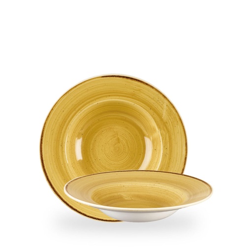 [508305] Bord diep 24.0cm 28.4cl Stonecast Mustard Churchill