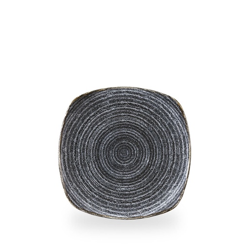 [508311] Bord plat 21.5cm x 21.5cm Studio Prints Homespun Charcoal Black Churchill