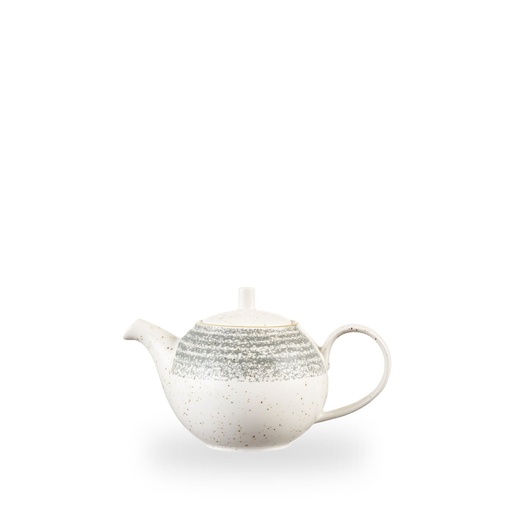 [508319] Theepot h 10.5cm 42.6cl Studio Prints Homespun Stone Grey Churchill