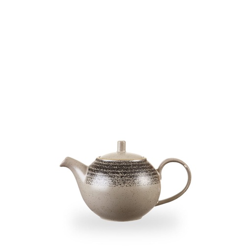[508325] Theepot h 10.5cm 42.6cl Studio Prints Homespun Charcoal Black Churchill