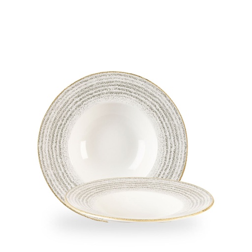 [508326] Bord diep 24.0cm 28.4cl Studio Prints Homespun Stone Grey Churchill