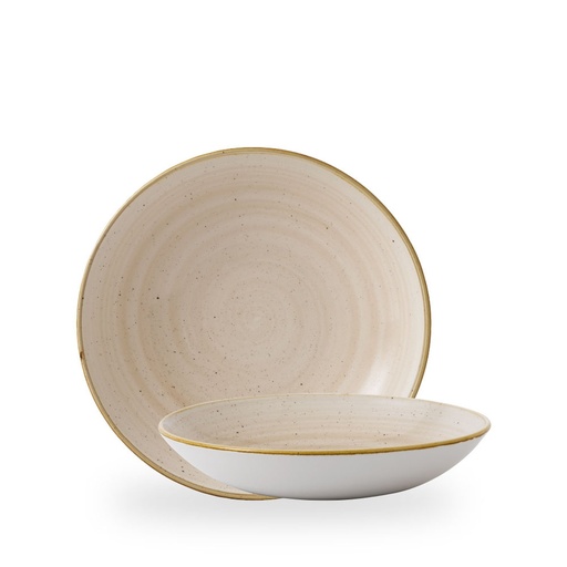 [508342] Bord coupe diep 24.8cm 113.6cl Stonecast Nutmeg Cream Churchill