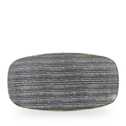 [508360] Schaal rechthoek 35.5cm x 18.9cm Studio Prints Homespun Charcoal Black Churchill