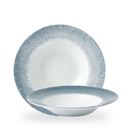 [508366] Bord diep 28.0cm 46.8cl Studio Prints Raku Topaz Blue Churchill