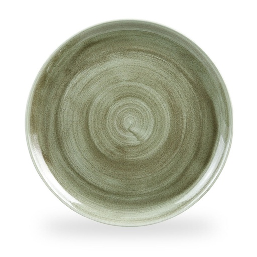 [508396] Bord coupe 32.4cm Stonecast Patina Burnished Green Churchill