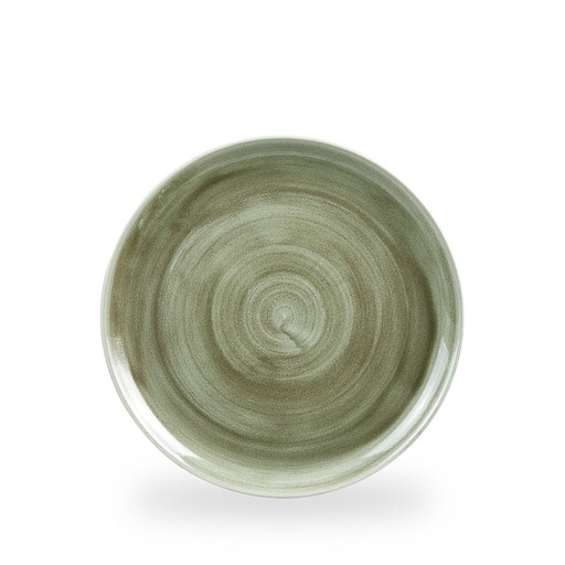 [508402] Bord coupe 26.0cm Stonecast Patina Burnished Green Churchill