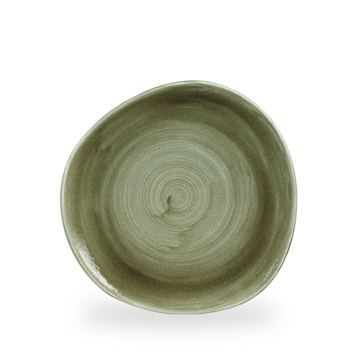[508409] Bord plat 26.4cm Stonecast Patina Burnished Green Churchill